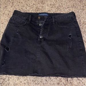 Black jean Skirt